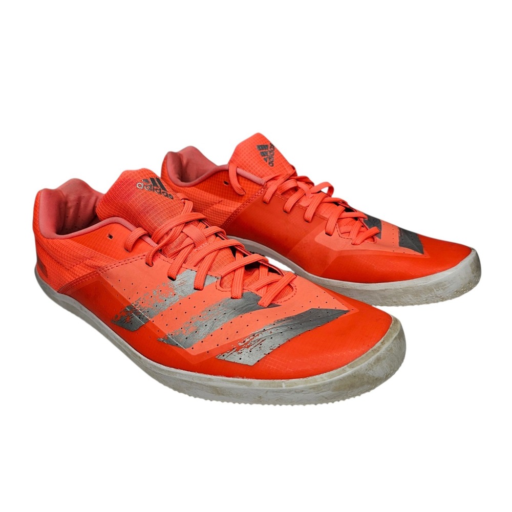 Adidas Throwstar Mens 11 Solar Red Track Field Throwing Shoes EE4673